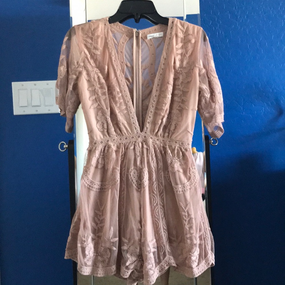 Honey Punch lace romper